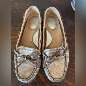 FRYE Like New Bronze Women's Size 6 Reagan Campus Driver Moccasin Loafers